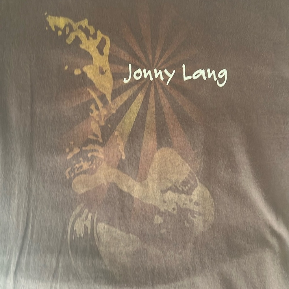 Jonny Lang 2011 Tour tee shirt Brown Size XL Made in USA